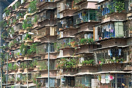 Detail of housing, Guangzhou, China, Asia Foto de stock - Con derechos protegidos, Código: 841-02704439