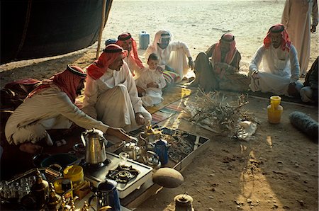 saudi arabia people - Group of men in Bedouin tent, Saudi Arabia, Middle East Stock Photo - Rights-Managed, Code: 841-02704471