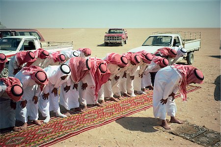 saudi arabia people - Group of Bedouin men at prayer, Saudi Arabia, Middle East Stock Photo - Rights-Managed, Code: 841-02704472