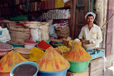 pakistan - A man selling spices in his shop at Saidu Sharif, Swat, Pakistan, Asia Stock Photo - Rights-Managed, Code: 841-02704713