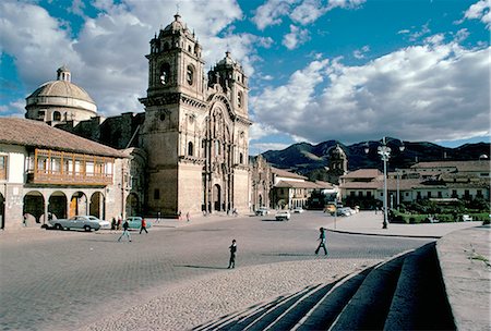 simsearch:841-02722258,k - Early 17th century Cathedral, Cuzco, UNESCO World Heritage Site, Peru, South America Foto de stock - Con derechos protegidos, Código: 841-02704809