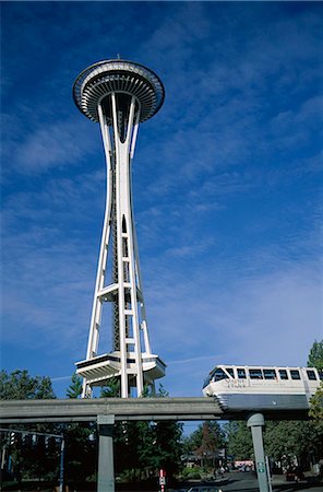 The Space Needle, Seattle, Washington State, United States of America (U.S.A.), North America Stock Photo - Rights-Managed, Code: 841-02704930