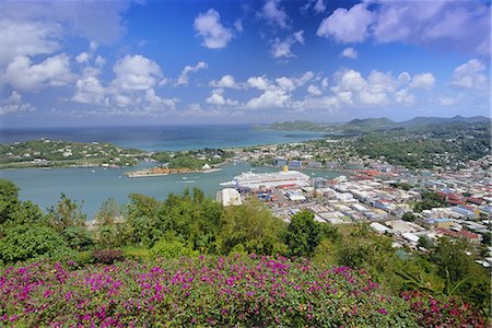 simsearch:841-05796490,k - Capital city of Castries, St. Lucia, Windward Islands, West Indies, Caribbean, Central America Stock Photo - Rights-Managed, Code: 841-02705484