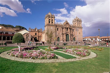 Extérieur de la cathédrale chrétienne, Ciity Cuzco (Cusco), l'UNESCO World Heritage Site, Pérou, Amérique du Sud Photographie de stock - Rights-Managed, Code: 841-02705640