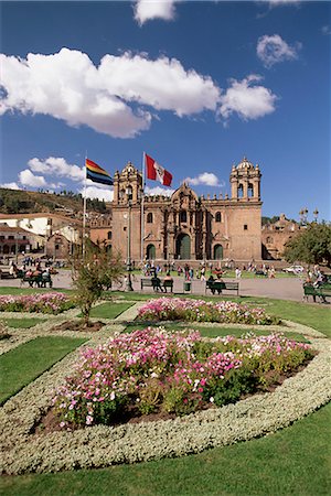Extérieur de la cathédrale chrétienne, Ciity Cuzco (Cusco), l'UNESCO World Heritage Site, Pérou, Amérique du Sud Photographie de stock - Rights-Managed, Code: 841-02705641