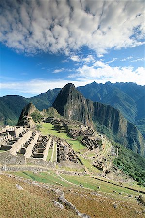 Inca ruins in morning light, Machu Picchu, UNESCO World Heritage Site, Urubamba province, Peru, South America Stock Photo - Rights-Managed, Code: 841-02705843