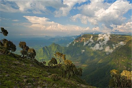 simsearch:841-02920671,k - View looking towards the Nortern Escarpment near Sankaber, UNESCO World Heritage Site, Simien Mountains National Park, Ethiopia, Africa Stock Photo - Rights-Managed, Code: 841-02705887