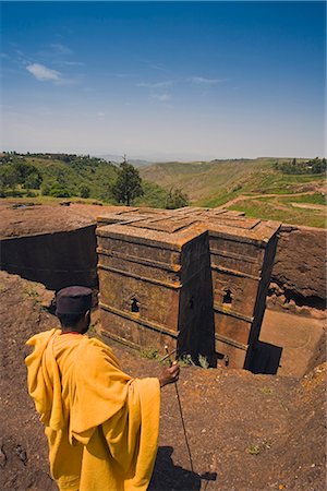 simsearch:841-03673550,k - The Sunken Rock Hewn church of Bet Giyorgis (St George), Lalibela, Northern Ethiopia, Ethiopia, Africa Stock Photo - Rights-Managed, Code: 841-02705895