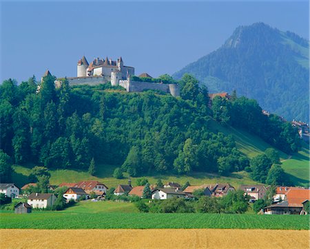 simsearch:841-02706346,k - Chateau de Gruyeres, Gruyeres, Fribourg Canton, Switzerland Stock Photo - Rights-Managed, Code: 841-02706373