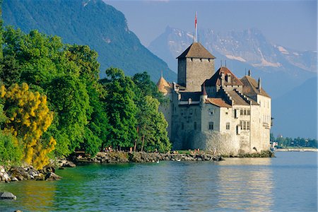 simsearch:841-07589927,k - Chateau de Chillon, Montreux, Lake Geneva, Swiss Riviera, Switzerland Stock Photo - Rights-Managed, Code: 841-02706504
