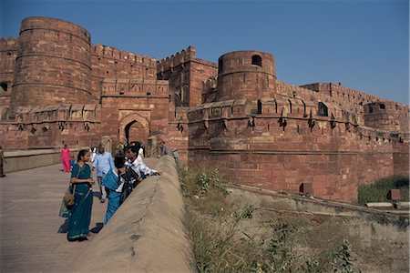 Entrance to Agra Fort, UNESCO World Heritage Site, Agra, Uttar Pradesh state, India, Asia Stock Photo - Rights-Managed, Code: 841-02707398