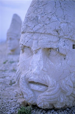 simsearch:841-03031208,k - Antique sculpté des têtes des dieux sur le sommet du Mont Nemrut, Nemrut Dagi (Nemrut Dag), patrimoine mondial de l'UNESCO, Anatolie, Turquie, Asie mineure, Asie Photographie de stock - Rights-Managed, Code: 841-02707613