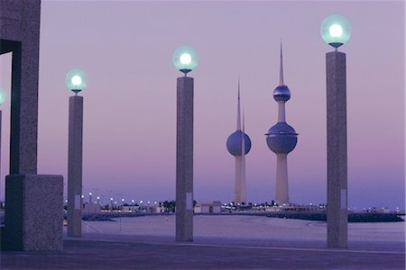 Water towers, Kuwait City, Kuwait, Middle East Stock Photo - Rights-Managed, Code: 841-02707737