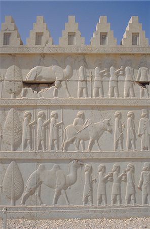 simsearch:841-02924609,k - Parade of nations carving, Apadana Palace staircase, archaeological site, Persepolis, Iran, Middle East, Asia Stock Photo - Rights-Managed, Code: 841-02707826