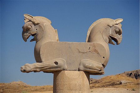 Double-headed eagle, Persepolis, UNESCO World Heritage Site, Iran, Middle East Stock Photo - Rights-Managed, Code: 841-02707830