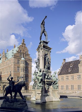 Frederiksborg Slot (castle), Hillerod, North Zealand, Denmark, Scandinavia, Europe Stock Photo - Rights-Managed, Code: 841-02708159