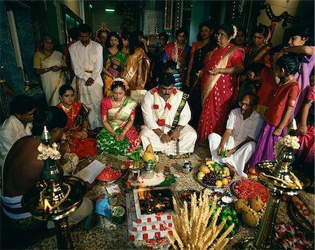 Traditional Hindu wedding, Little India, Singapore, Southeast Asia, Asia Stock Photo - Rights-Managed, Code: 841-02708382