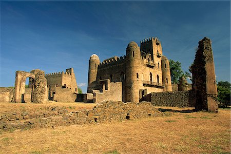 The Royal Enclosure of Fasil's Castle, UNESCO World Heritage Site, Gondar, Ethiopia, Africa Stock Photo - Rights-Managed, Code: 841-02708474