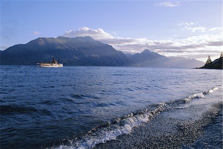 simsearch:841-02920671,k - TSS Earnslaw, Lake Wakatipu, Queenstown, Otago, South Island, New Zealand, Pacific Stock Photo - Rights-Managed, Code: 841-02708490