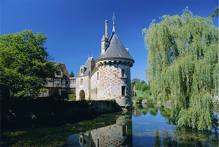 french country river photos - The Castle of St. Germain De Livet, Calvados, Normandy, France, Europe Stock Photo - Rights-Managed, Code: 841-02708647