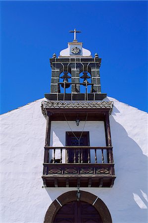Church at Mirca, La Palma, Canary Islands, Spain, Europe Foto de stock - Con derechos protegidos, Código: 841-02709163