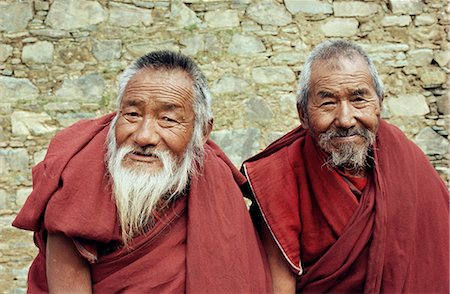 simsearch:841-03067430,k - Portrait of two elderly Buddhist monks, Ganden monastery, Tibet, China, Asia Stock Photo - Rights-Managed, Code: 841-02709586