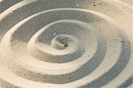 Sand spirals Stock Photo - Rights-Managed, Code: 841-02709676