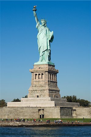 Statue of Liberty, Liberty Island, New York City, New York, United States of America, North America Stock Photo - Rights-Managed, Code: 841-02709751