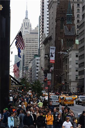 Fifth Avenue crowds, Manhattan, New York City, New York, United States of America, North America Stock Photo - Rights-Managed, Code: 841-02709770