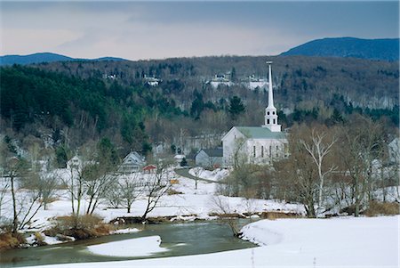 simsearch:841-02707104,k - Hiver à Stowe, Vermont USA Photographie de stock - Rights-Managed, Code: 841-02709801