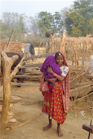 rajasthan girl - Village life, Dhariyawad, Rajasthan, India Stock Photo - Rights-Managed, Code: 841-02703294