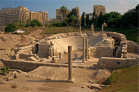 Roman amphitheatre, Alexandria, Egypt, North Africa, Africa Foto de stock - Con derechos protegidos, Código: 841-02703431