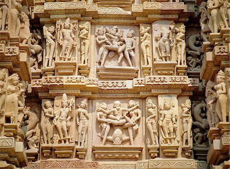 simsearch:841-02718675,k - Erotic sculptures sur le west side, Kandariya Mahadev Temple, groupe occidental, Khajuraho, l'état de Madhya Pradesh, Inde Photographie de stock - Rights-Managed, Code: 841-02703826