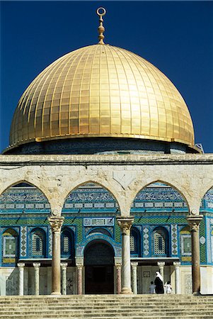 simsearch:841-02715185,k - Dome of the Rock, Mosque of Omar, Temple Mount, Jerusalem, Israel, Middle East Stock Photo - Rights-Managed, Code: 841-02714079