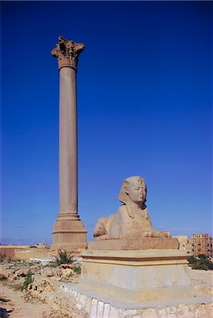 Pompey's Pillar, Alexandria, Egypt, North Africa Foto de stock - Con derechos protegidos, Código: 841-02714157