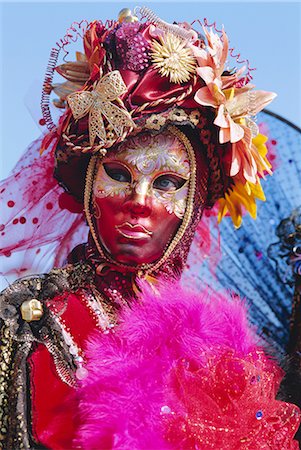 simsearch:841-02714288,k - Person wearing masked carnival costume, Venice Carnival, Venice, Veneto, Italy Stock Photo - Rights-Managed, Code: 841-02714235