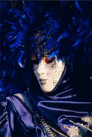 simsearch:841-02714288,k - Person wearing masked carnival costume, Venice Carnival, Venice, Veneto, Italy Stock Photo - Rights-Managed, Code: 841-02714287