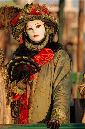 simsearch:841-02714288,k - Person wearing masked carnival costume, Venice Carnival, Venice, Veneto, Italy Stock Photo - Rights-Managed, Code: 841-02714289