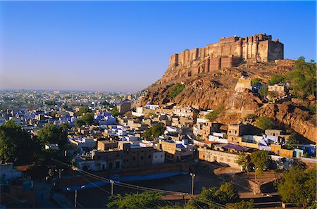 simsearch:841-02703267,k - Meherangarh Fort on hill above Jodhpur, Rajasthan, India Stock Photo - Rights-Managed, Code: 841-02714299