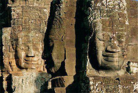 simsearch:841-02718675,k - Le Temple du Bayon, Angkor, Siem Reap, Cambodge, Indochine, Asie Photographie de stock - Rights-Managed, Code: 841-02714345