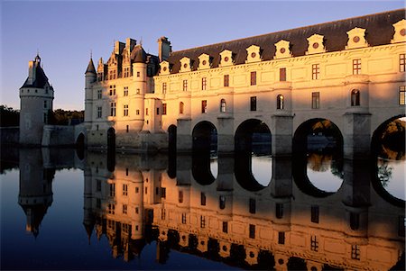 Chateau of Chenonceau, Indre et Loire, Pays de Loire, Loire Valley, France, Europe Stock Photo - Rights-Managed, Code: 841-02714479