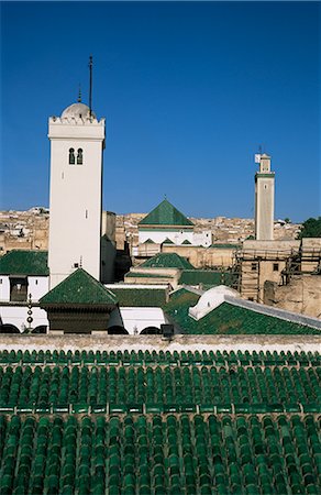 simsearch:841-02991756,k - Sur le toit de la mosquée Quaraouiyine, Fès el Bali, Fès, Maroc, Afrique du Nord, Afrique Photographie de stock - Rights-Managed, Code: 841-02714614