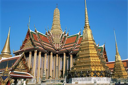 simsearch:841-06501931,k - Wat Phra Kaeo, Grand Palace, Bangkok, Thailand, Southeast Asia, Asia Stock Photo - Rights-Managed, Code: 841-02714629