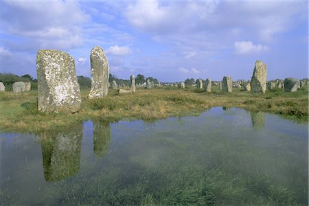 simsearch:841-07202123,k - Alignments of Megalithic standing stones, Carnac, Morbihan, Brittany, France, Europe Stock Photo - Rights-Managed, Code: 841-02715239