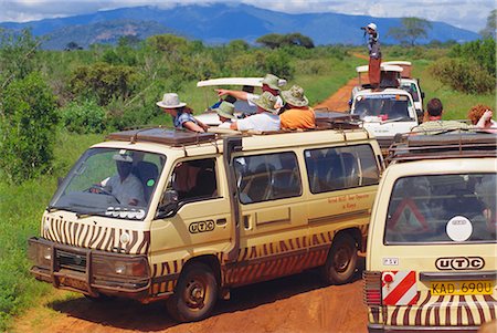 simsearch:841-02918817,k - Minibus Safari, Tsavo National Park, Kenya Foto de stock - Con derechos protegidos, Código: 841-02715696