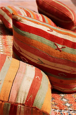 simsearch:841-02924609,k - Striped cushions, Marrakech, Morocco Stock Photo - Rights-Managed, Code: 841-02716006