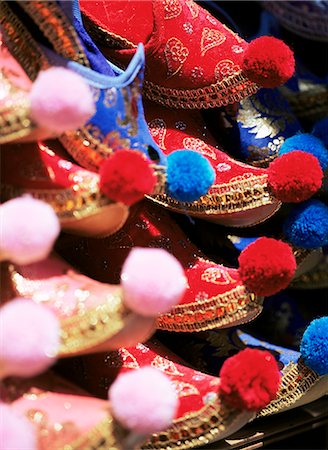 Turkish slippers, Grand Bazaar (Great Bazaar) (Kapali Carsi), Istanbul, Turkey, Europe, Eurasia Stock Photo - Rights-Managed, Code: 841-02717200