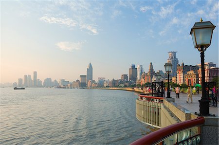 The Bund and Huangpu River, Huangpu District, Shanghai, China, Asia Stock Photo - Rights-Managed, Code: 841-02719347