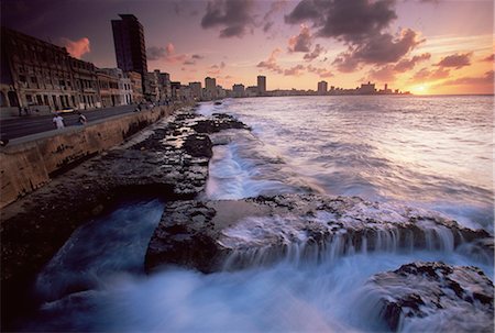 The Malecon, Havana, Cuba, West Indies, Central America Foto de stock - Con derechos protegidos, Código: 841-02719540