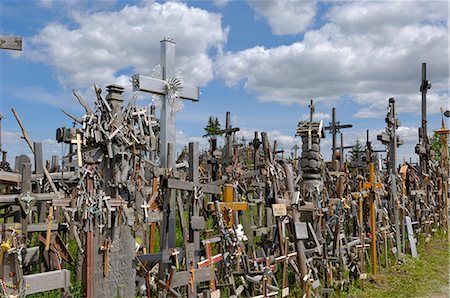 Hill of Crosses, near Siauliai, Lithuania, Baltic States, Europe Stock Photo - Rights-Managed, Code: 841-02719731